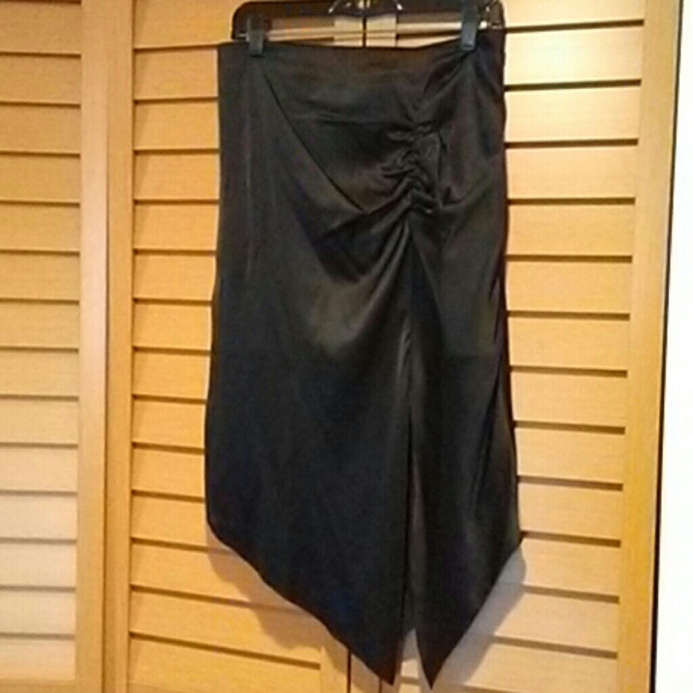 Kenzie asymmetrical silk skirt